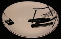 Sango Larry Laslo CALLIGRAPHY Salad Plate Vintage 1986